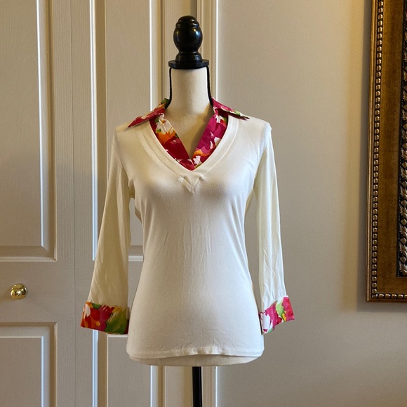 CACHE Built in Collared Sweater - Picture 1 of 2